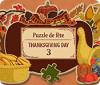 Puzzle de fête Thanksgiving Day 3 jeu