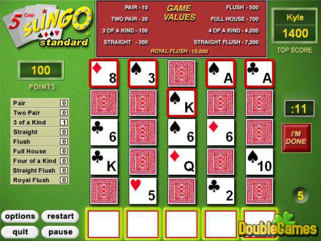 Free Download 5 Card Slingo Screenshot 3