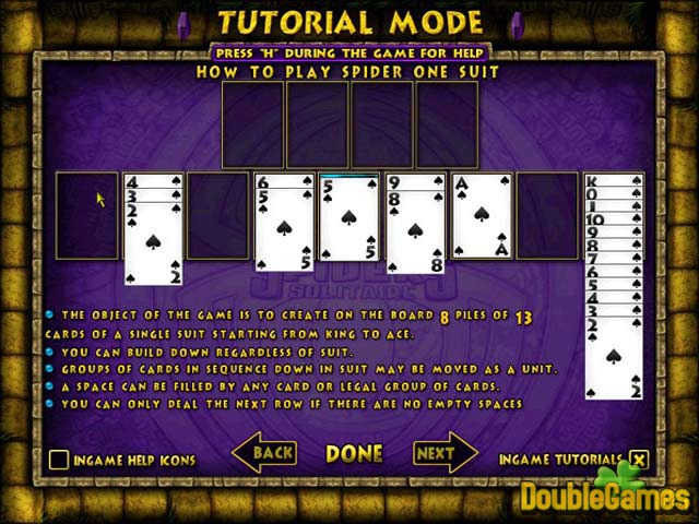 Free Download Ancient Spiders Solitaire Screenshot 3