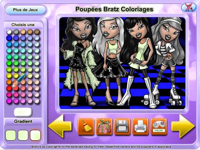 Free Download Poupées Bratz Coloriages Screenshot 2