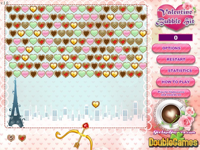 Free Download Valentine Bubble Hit Screenshot 1