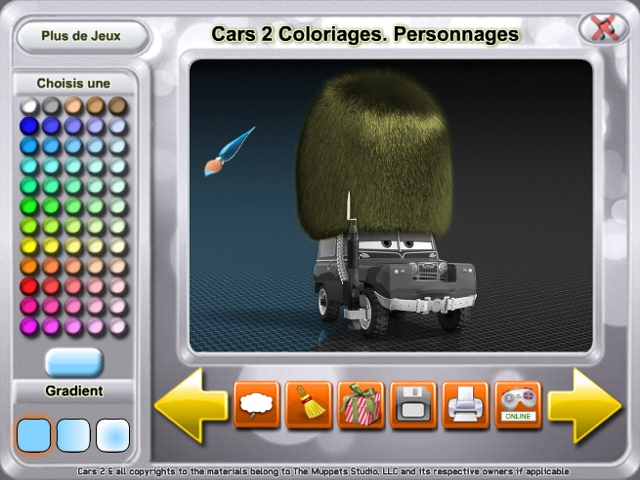 Free Download Cars 2 Coloriages. Personnages Screenshot 1