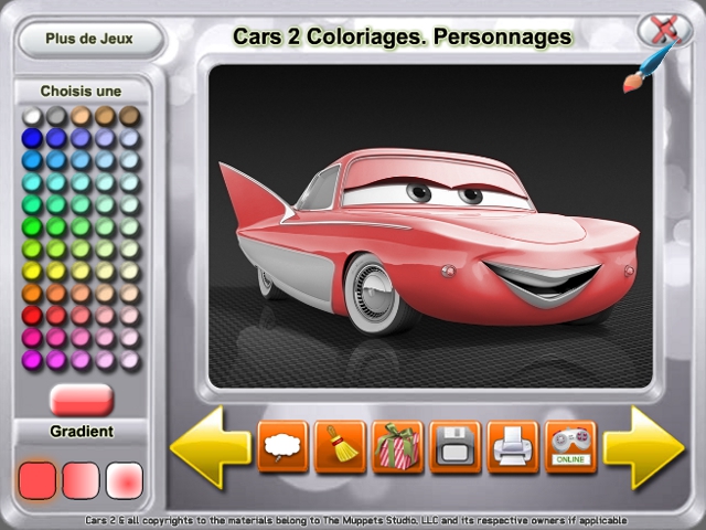 Free Download Cars 2 Coloriages. Personnages Screenshot 2