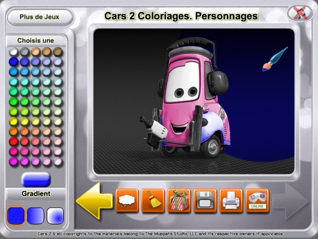 Free Download Cars 2 Coloriages. Personnages Screenshot 4