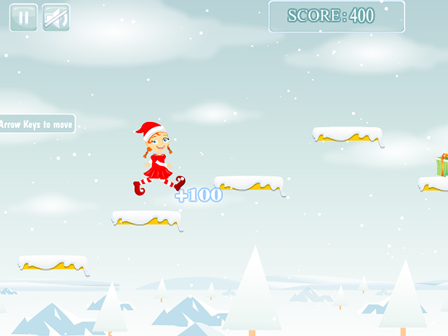 Free Download Christmas Girl Jumps Screenshot 2