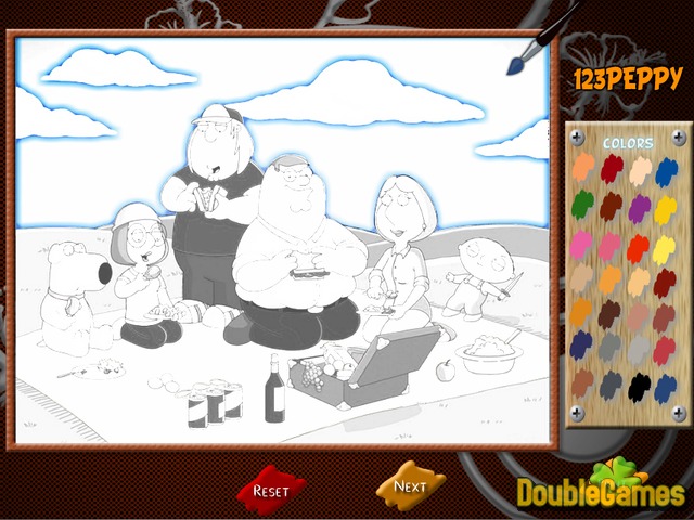 Free Download Family Guy Online Coloring Screenshot 2