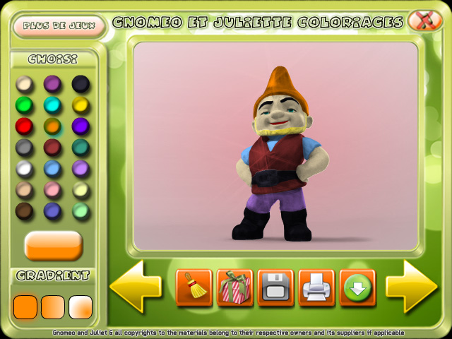Free Download Gnomeo et Juliette Coloriages Screenshot 1