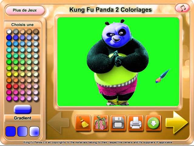 Free Download Kung Fu Panda 2 Coloriages Screenshot 1