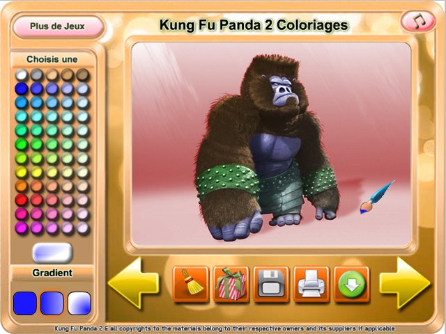 Free Download Kung Fu Panda 2 Coloriages Screenshot 2