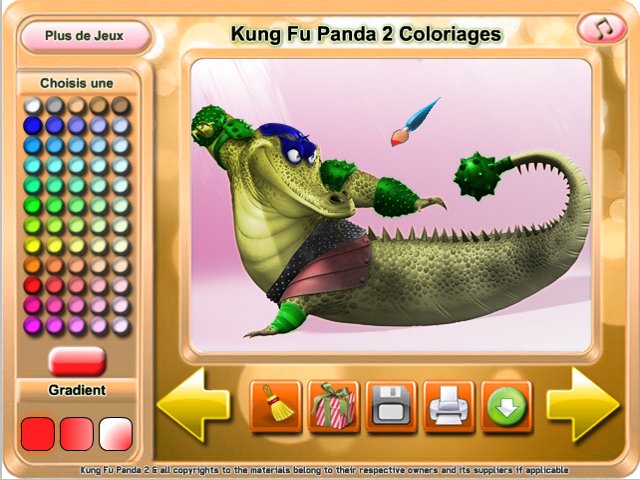 Free Download Kung Fu Panda 2 Coloriages Screenshot 3