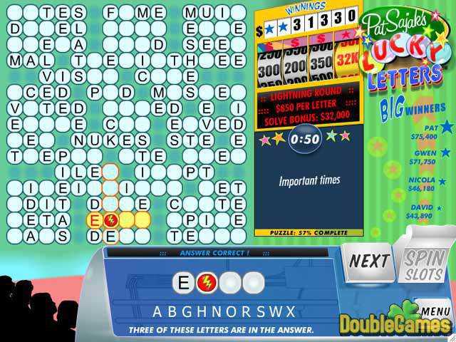 Free Download Pat Sajak's Lucky Letters Screenshot 2