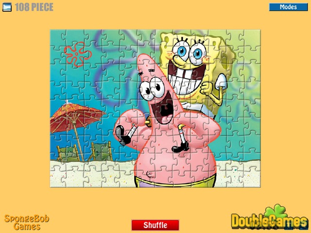 Free Download Patrick And Sponge Bob Jigsaw Screenshot 2