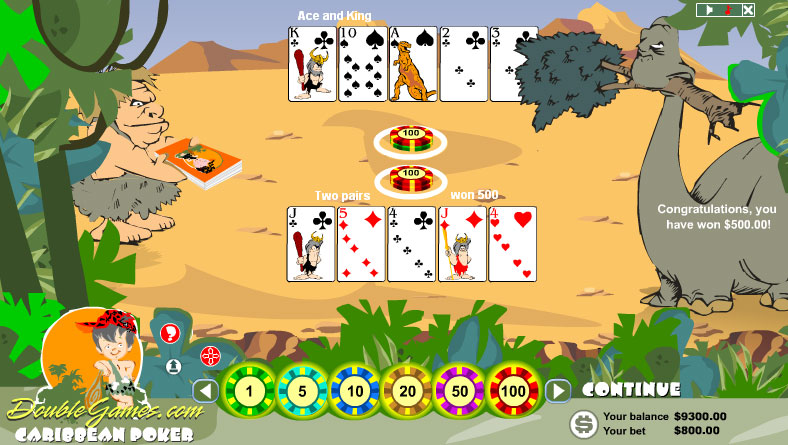 Free Download Prehistoric Caribbean Poker Screenshot 1