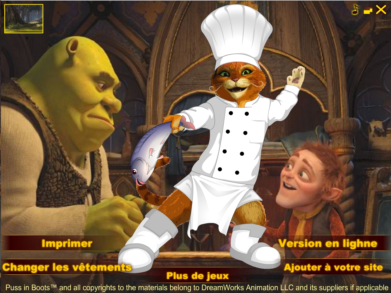 Free Download Le chat potté: Jeu d'habillage Screenshot 2