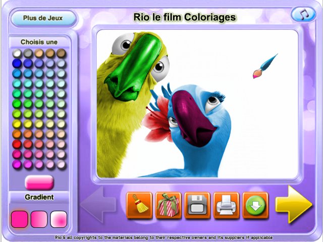 Free Download Rio le film Coloriages Screenshot 1
