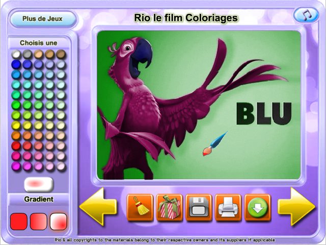 Free Download Rio le film Coloriages Screenshot 2