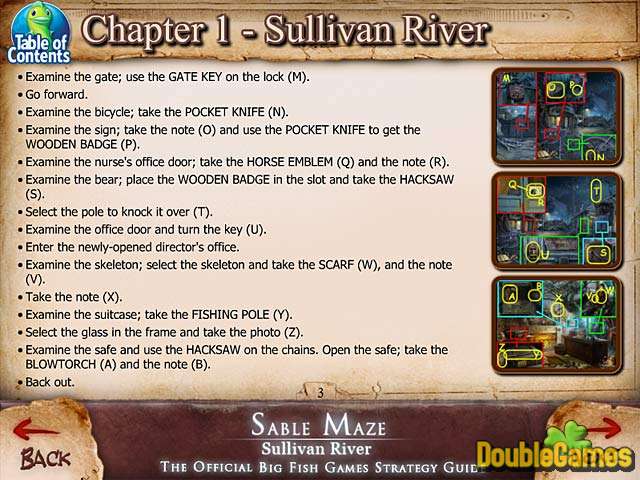 Free Download Sable Maze: Sullivan River Strategy Guide Screenshot 1