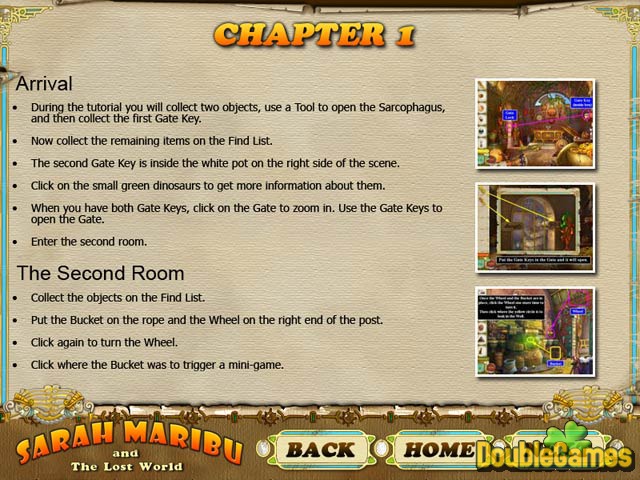 Free Download Sarah Maribu and the Lost World Strategy Guide Screenshot 1