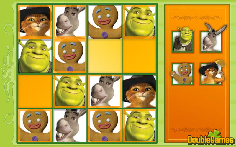 Free Download Shrek 4 Sudoku Screenshot 2