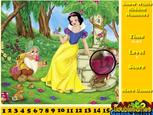Free Download Snow White Hidden Numbers Screenshot 1