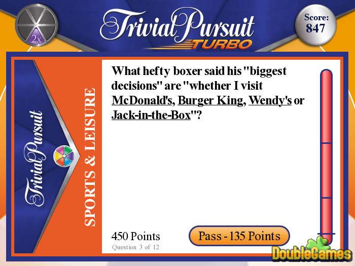 TRIVIAL PURSUIT TURBO jeu multijoueur en ligne