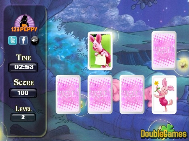 Free Download Winnie the Pooh: Piglet Cards Match Screenshot 2
